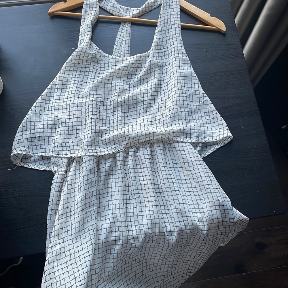 T-Back Grid Dress